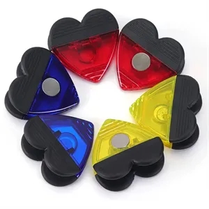Heart-shaped Refrigerator Magnet Clips
