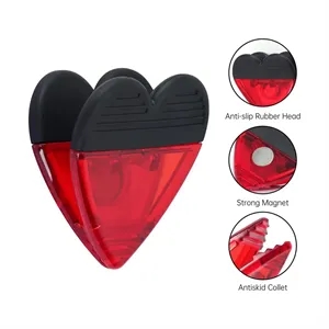 Heart-shaped Refrigerator Magnet Clips