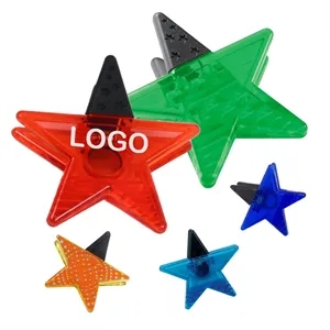Jumbo Size Star Magnetic Memo Clip w/Strong Grip