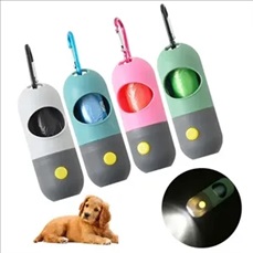 1.7"x4.3" Poop Bag Dispenser With LED Flashlight