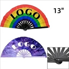 13" Plastic Ribs Fabric Fan