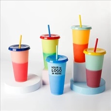 24oz Reusable Color Changing Cold Drink Cups