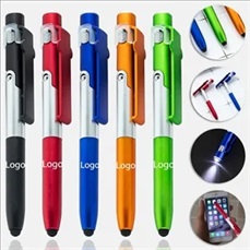 4 in 1 Touch Screen Capacitive Ballpoint Pens With LED Light