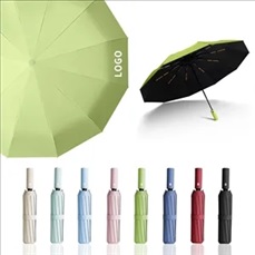 42" Automatic Vinyl Sunshade Folding Umbrella