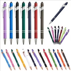 Aluminum Ballpoint Pens with Screens Touch Stylus Tips