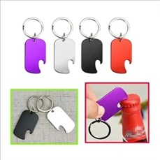 Aluminum Key Holder & Dog Tag with Bottle Opener
