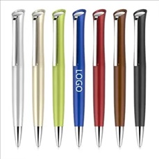 Ballpoint pen with metal clip