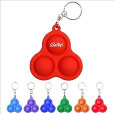 Bubble Triangle Push Pop Keychain