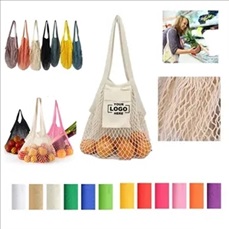 Collapsible Cotton Mesh Tote