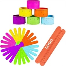 Colorful Silicone Slap Ruler Wristband