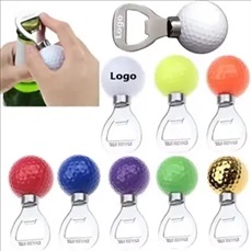 Colourful  Golf Ball Shaped Beer Bottle Opener