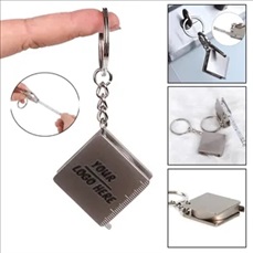 Compact Retractable Tape Measure Keychain