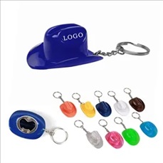 Cowboy Hat Bottle Opener Keychain