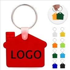 Custom House Shaped Silicone Keychain