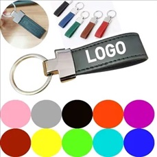 Customizable Leather Keychain