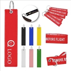 Embroidered Keychain Tag