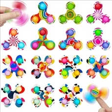 Finger spinning top toy for venting and relieving stress