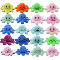 Flip Reversible Octopus Plush Doll