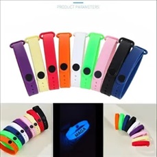Glow-in-the-Dark Adjustable Silicone Wristband