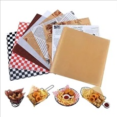 Greaseproof Paper Burger Wrapper Disposable Liner