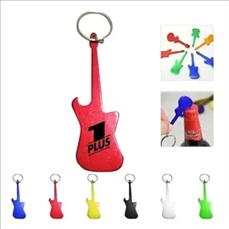 Guitar Shaped Bottle Opener Keychain
