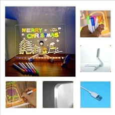 LED Message Board with 7 Colors Pen