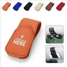 Magnetic Leather Car Sunglass Storage Clip