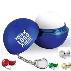 Metallic Lip Balm with Keychain