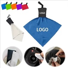 Microfiber Cleaning Cloths With Keychain