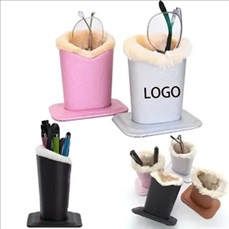 PU Leather Eyeglasses Glasses Display Stand