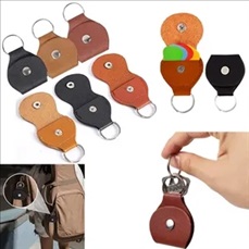 PU Leather Portable  Guitar Pick Holder