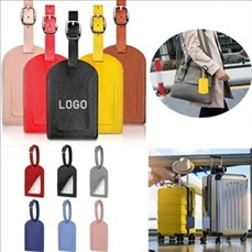 PU Leather Privacy Protection Luggage ID Label Tag