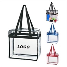 PVC Transparent Zipper Handbag