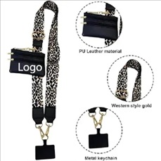 Phone Strap with Zippered Pouch
