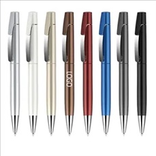 Plastic Ballpoint pen with metal clip