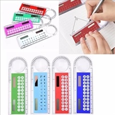 Plastic Ruler with Solar Calculater