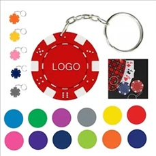 Poker Chip Keychain