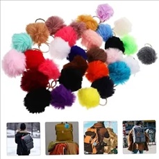 Pom Fur Ball Keychain Fluffy Accessories