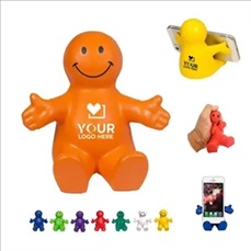 Popular Happy Dude Phone Holder & Squeezable Stress Reliever