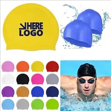 Promotional Unisex Non-Slip Silicone Swim Cap