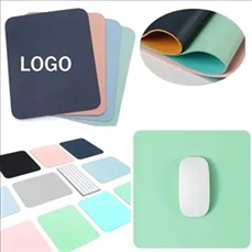 Pure Color Office Leather  Non-slip Mouse Pad