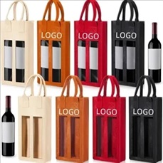 Red wine double handbag shockproof protective cover gift bag