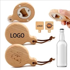 Refrigerator magnetic bottle opener