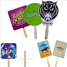Rounded Square Shape Single Hand Fan