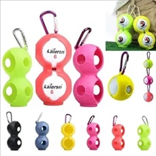 Silicone Golf Ball Holder With Key Ring