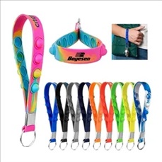 Silicone Push Pop Keychain