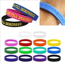 Silicone Wrist Band Debossed