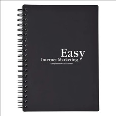Spiral Notebook with PVC Cover And Cardboard Back