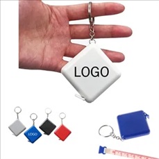 Square Tape Measure Keychain