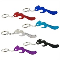 Squirrel Bottle Opener Keytag